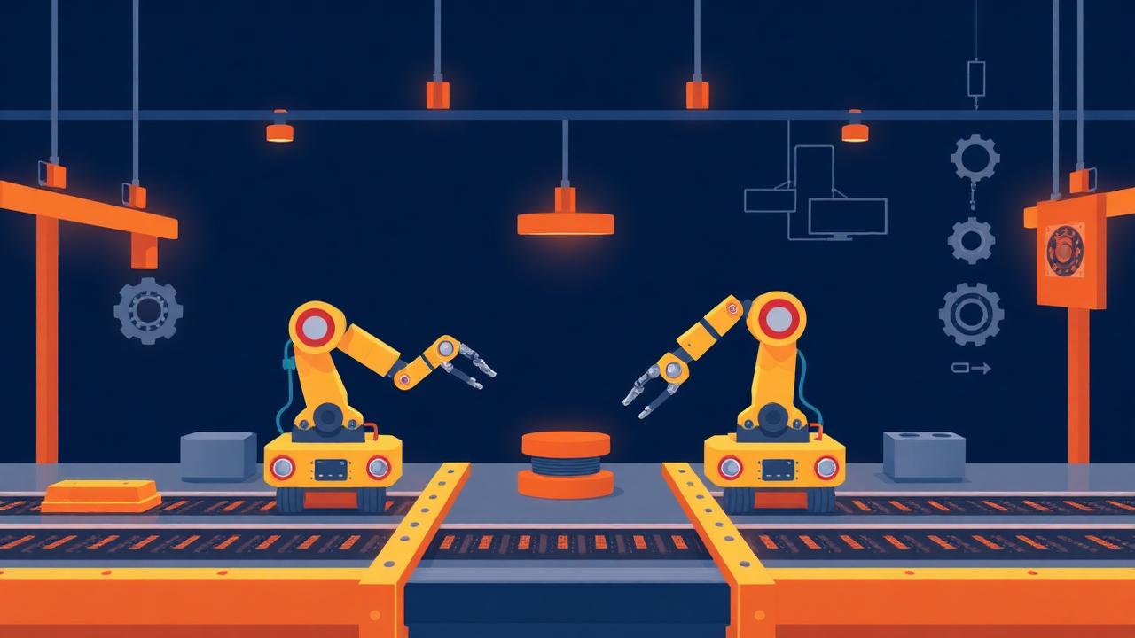 Manufacturing industry illustration